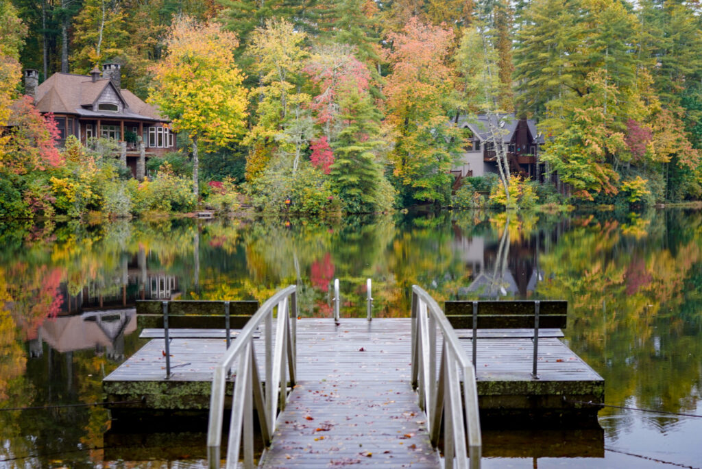 Autumn leaves around Whisper Lake, Great Smoky Mountains, North Carolina