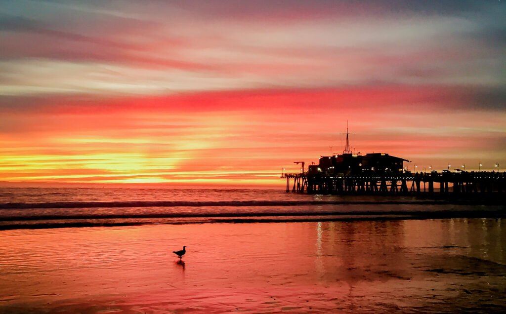 Santa Monica California Sunset