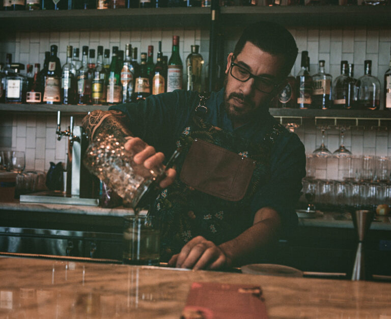 Bartender in Asheville North Carolina, Shot with Mamiya RZ67