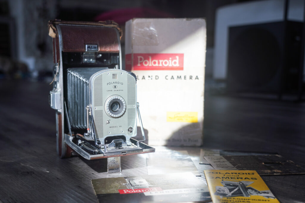 Polaroid Land Camera Model 95 with box and booklets