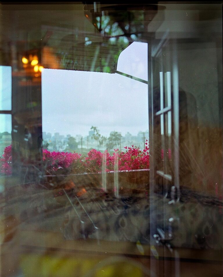 Rainy day in San Diego double exposure, Shot with Mamiya RZ67